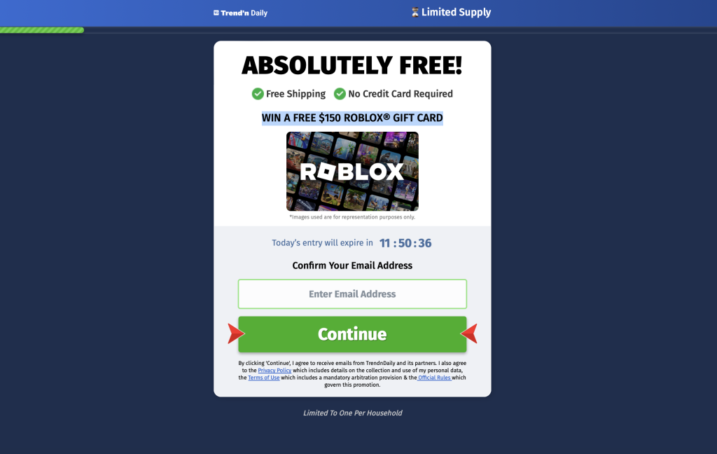 $150 Roblox Gift Card